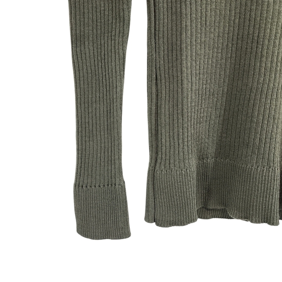 LCR Black Edition Men's Cotton Blend Turtleneck Rib Knit Fitted Sweater - M - Picture 4 of 8